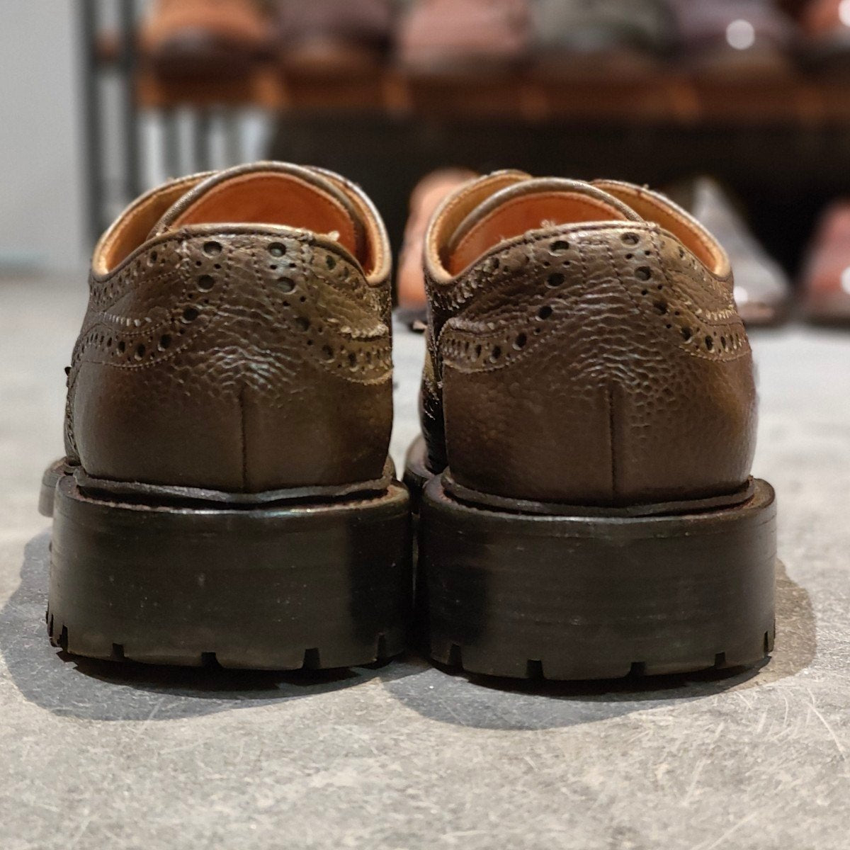 【JOSEPH CHEANEY】ジョセフチーニー ランポート ジャーナルスタンダード別注 ウイングチップ グレインレザー×スエードコンビ グリーン サイズUK7