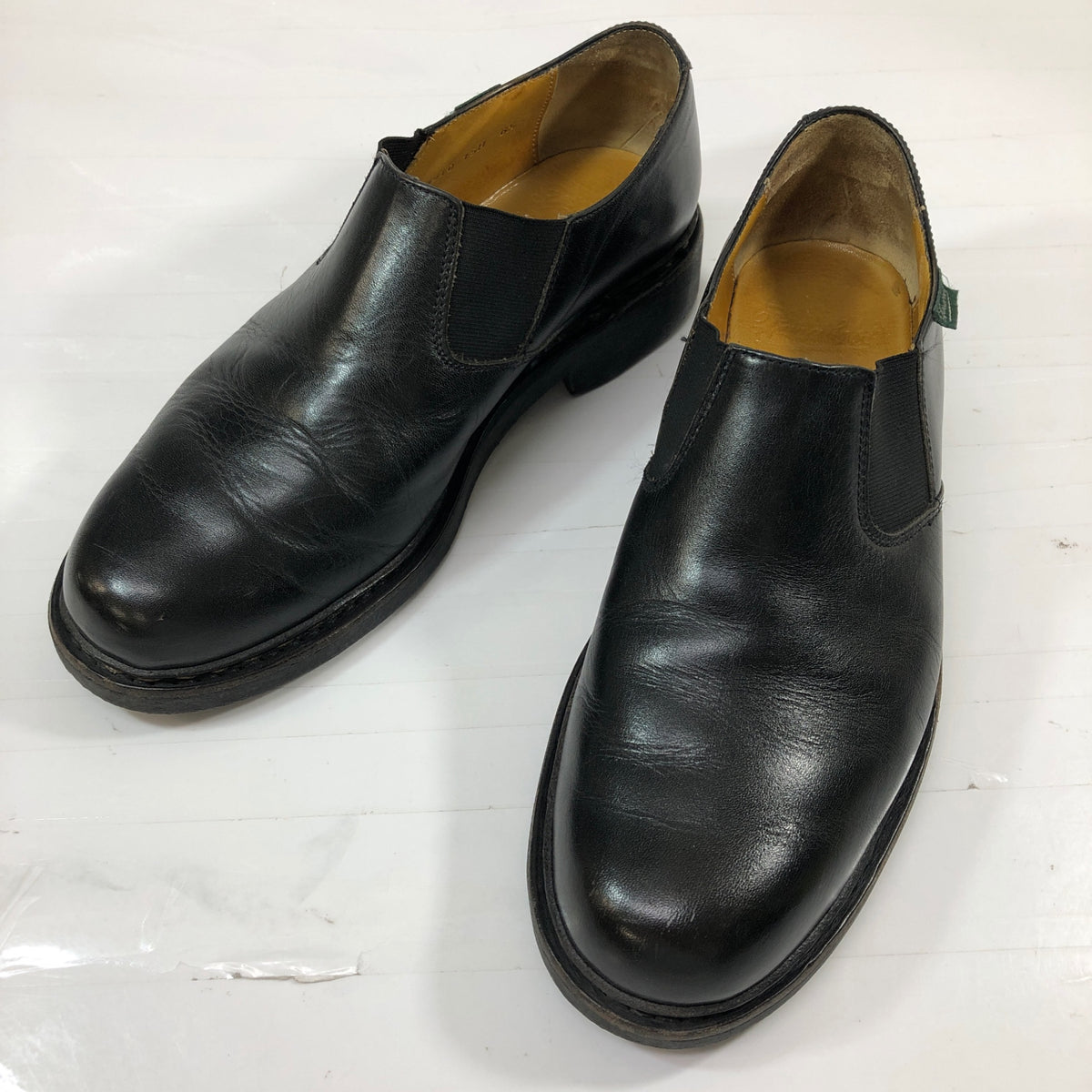 【Paraboot】パラブーツ レザーシューズ フォトン サイドエラ ブラック サイズUK6.5 メンズ