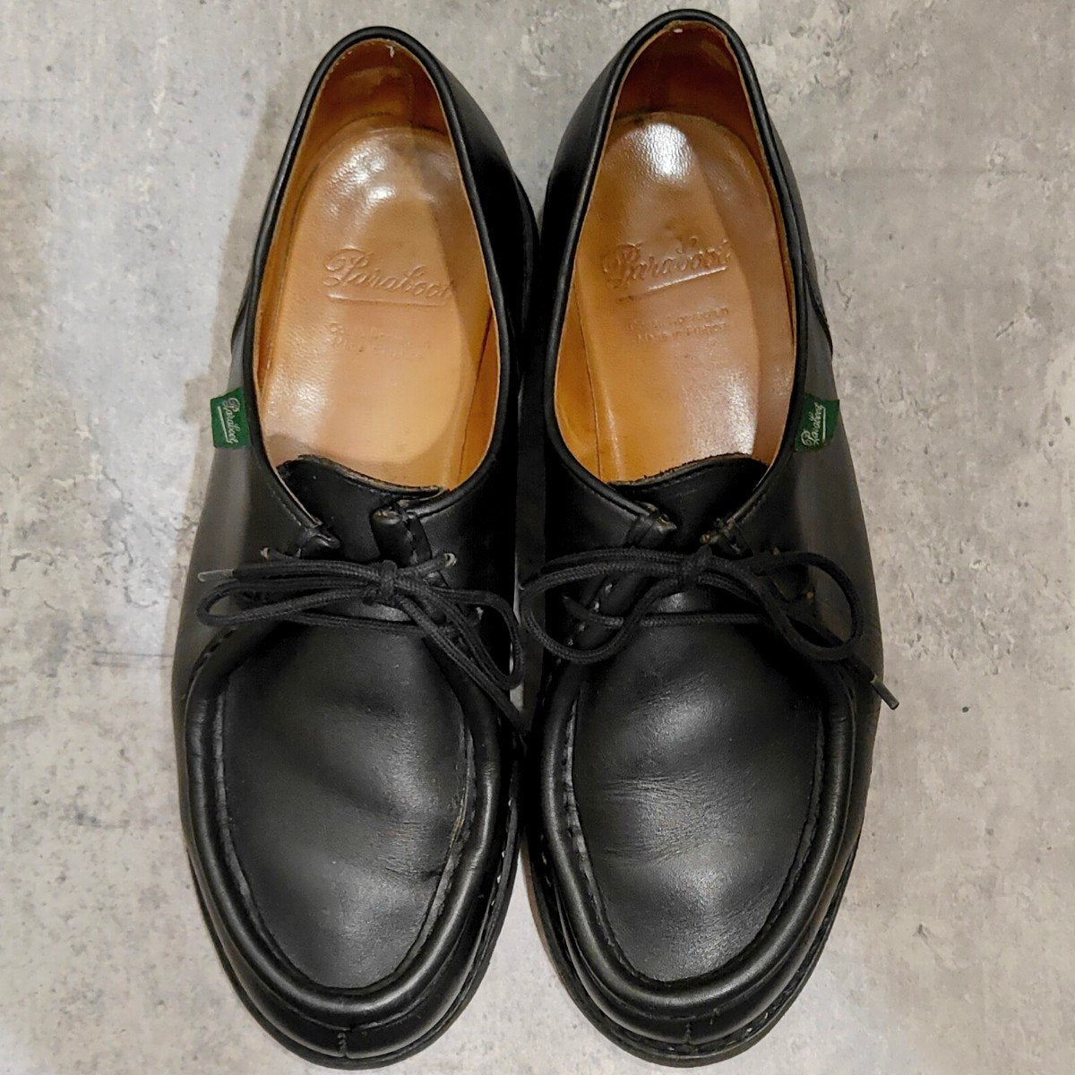 美品【PARABOOT】パラブーツ ミカエル チロリアン リスレザー ブラック