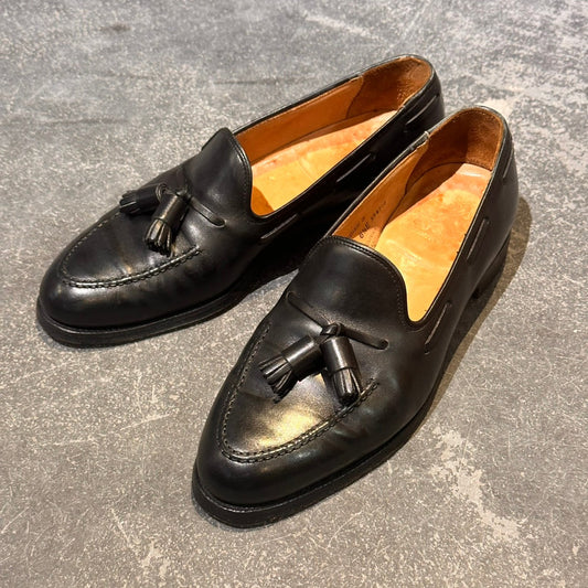 【CROCKETT&JONES】クロケット&ジョーンズ キャベンディッシュ3 タッセルローファー カーフ ブラック サイズUK6.5E 375ラスト