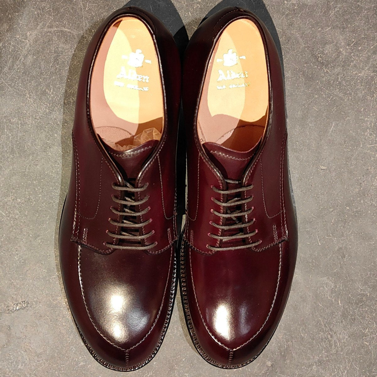 新品未使用【ALDEN】オールデン 54321 Vチップ コードバン ダークバーガンディ US7.5D モディファイドラスト 参考定価￥217,800-