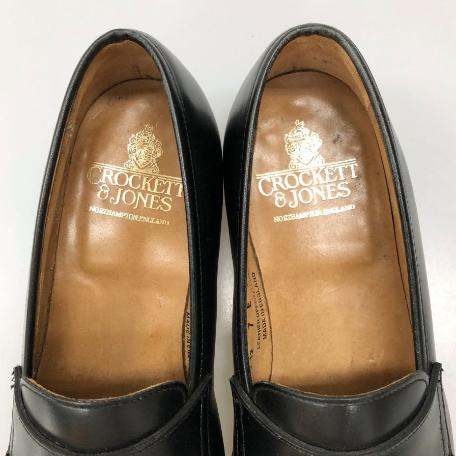 【Crockett&Jones】クロケット＆ジョーンズ  ローファー  ブラック（黒） サイズ 7E ラスト