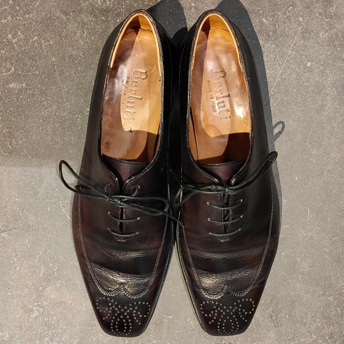 【Berluti】ベルルッティ  ウイングチップ カーフ ブラウンパティーヌ サイズUK7.5