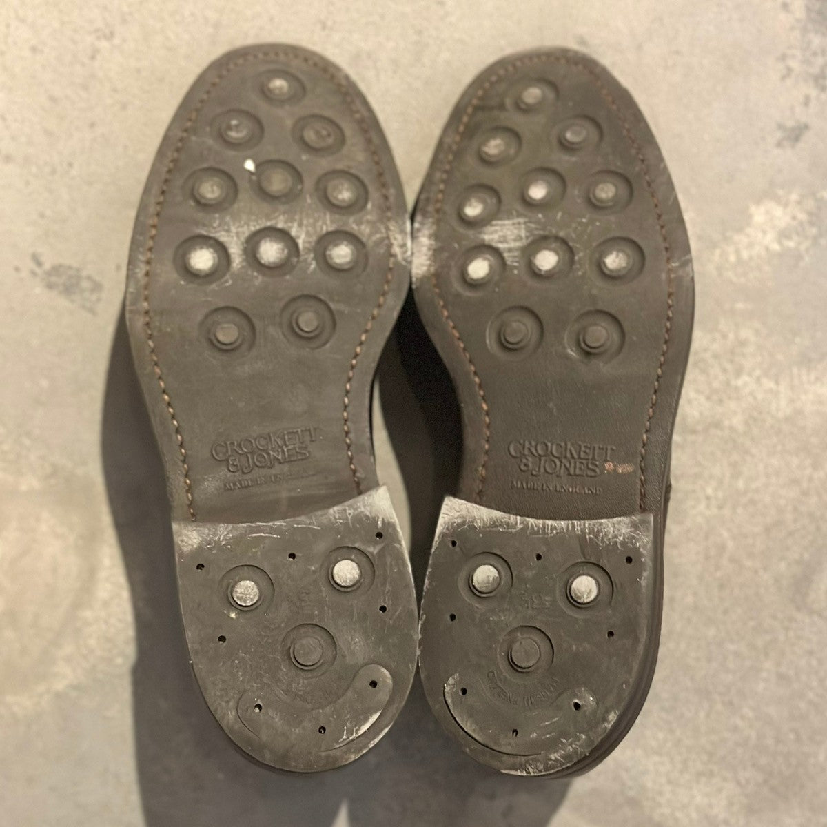 【CROCKETT&JONES】クロケット＆ジョーンズ セッジムーア 外羽根 プレーントゥ カーフ ブラウン サイズ7.5E 378ラスト