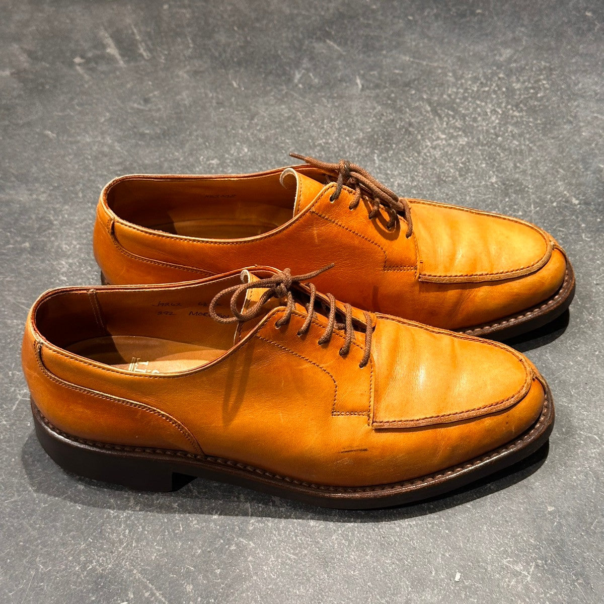 【CROCKETT&JONES】クロケット&ジョーンズ Uチップ モールトン カーフ ライトブラウン サイズ6.5 292ラスト