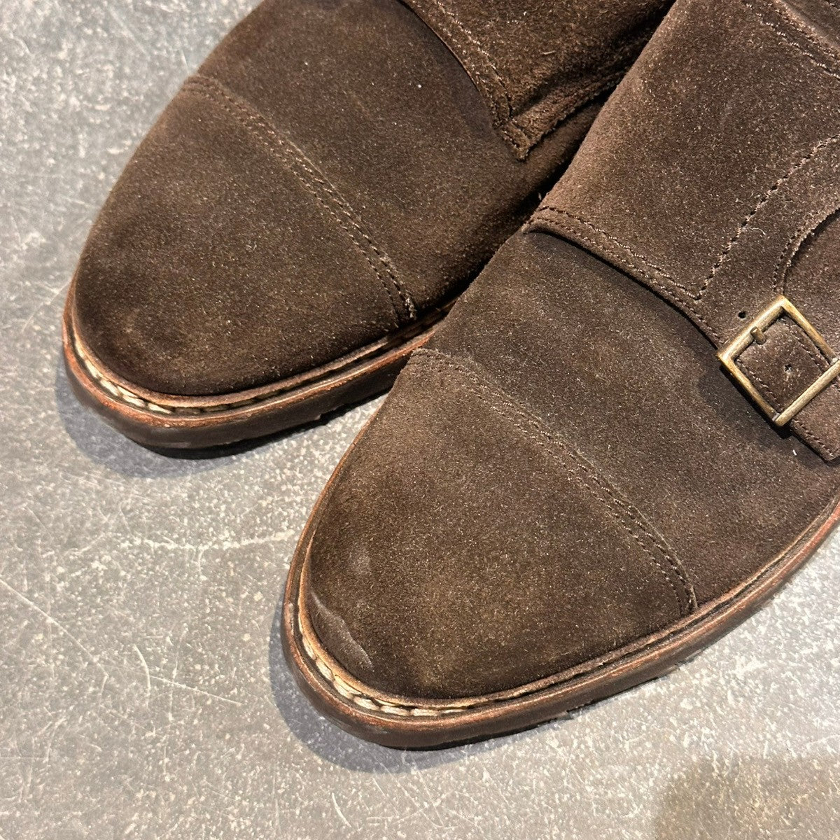 Paraboot】パラブーツ ウィリアム ダブルモンクストラップ スエード