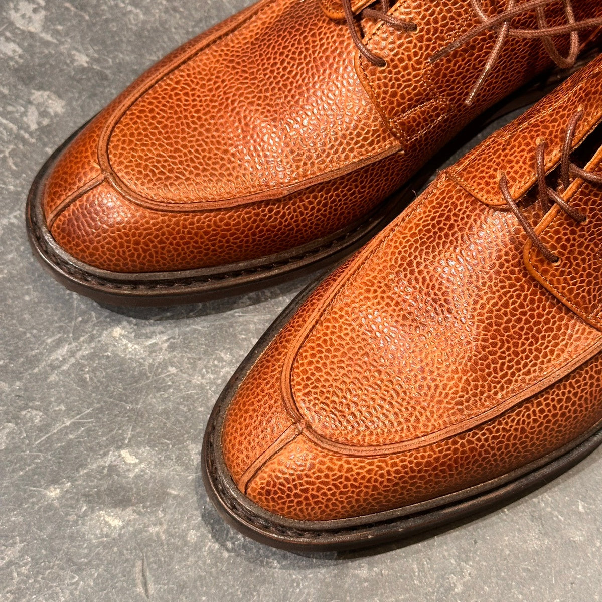 使用数回【PARABOOT】パラブーツ セリニャン Uチップ グレインレザー ブラウン サイズUK6