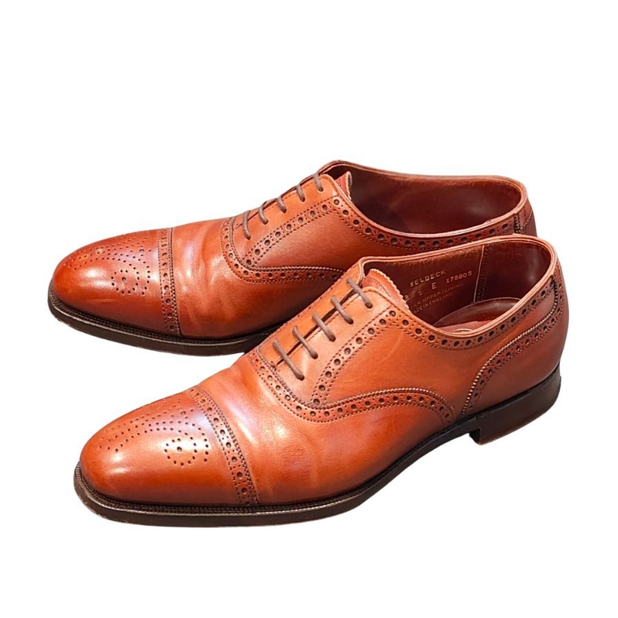 【Crockett&Jones WELBECK】クロケット&ジョーンズ  ビジネスシューズ  ブラウン（茶系） サイズ 5E ラスト