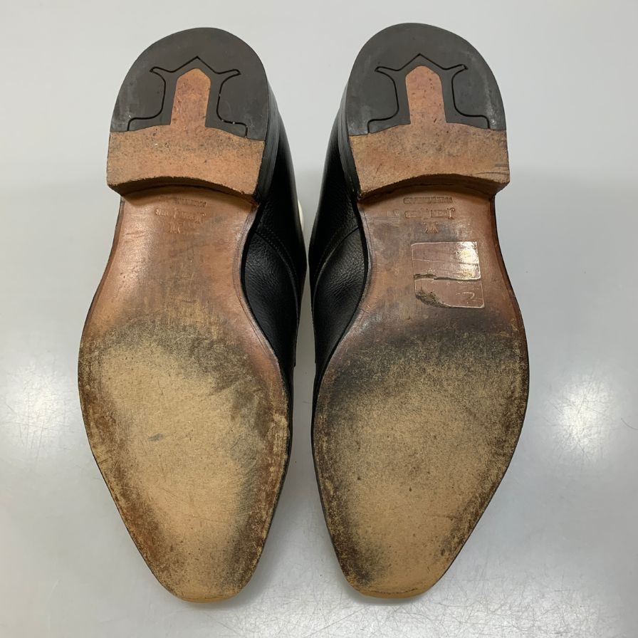 【JOHN LOBB】ジョンロブ レザーシューズ ダブルモンク ウィリアム グレインレザー ブラック サイズUK6.5 メンズ