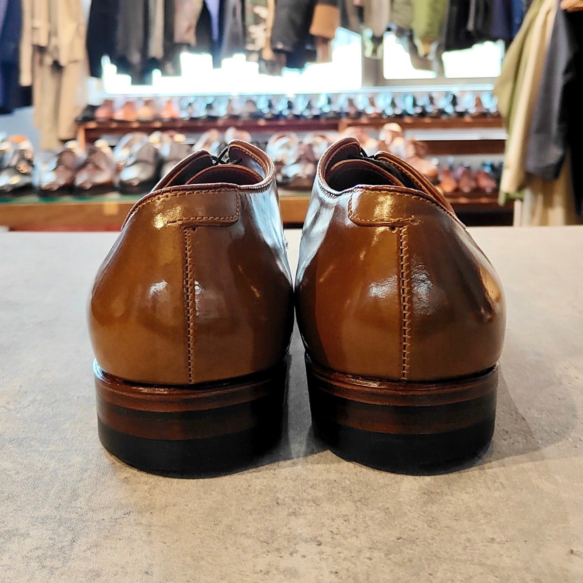 希少 未使用【ALDEN】オールデン モールデッドシュー別注 D9625 Vチップ コードバン ウイスキー サイズUS11D モディファイドラスト