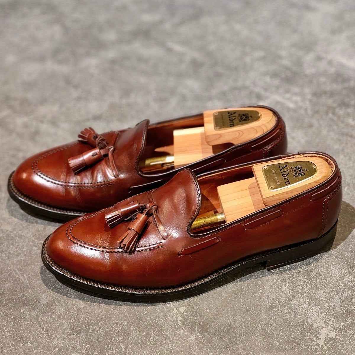 希少 美品【ALDEN】オールデン 01922 ブルックスブラザーズ タッセルローファ カーフ ブラウン サイズUS9.5D アバディーンラスト