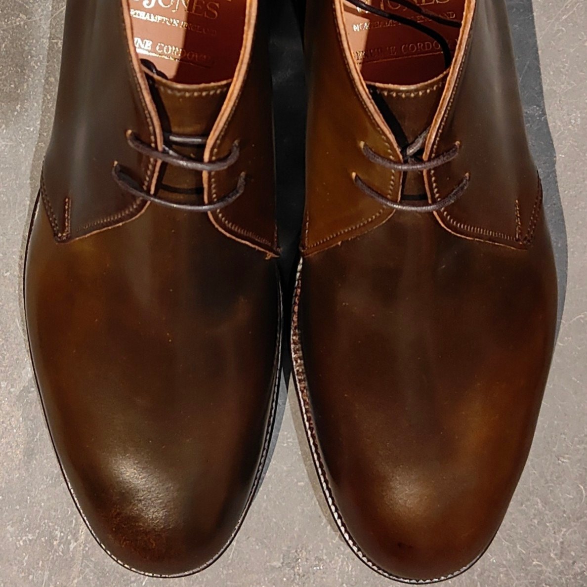 希少 新品未使用【CROCKETT&JONES】クロケット&ジョーンズ チャートシー チャッカブーツ コードバン ダークブラウン サイズUK7E 224ラスト