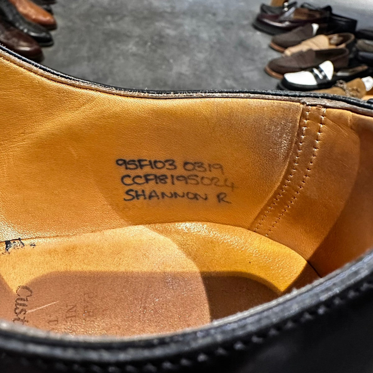 【Church's】チャーチ シャノン プレーントゥ ポリッシュドバインダーカーフ ブラック サイズUK95F 103ラスト