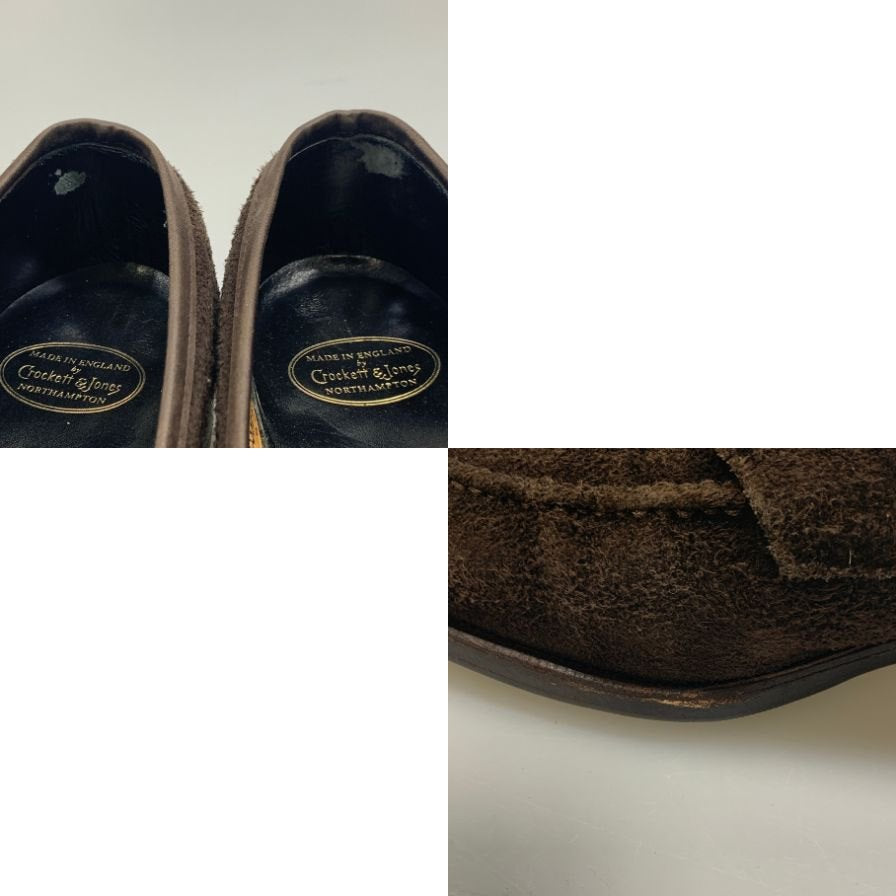 【Crockett&Jones】クロケット&ジョーンズ HARCOURT2 ローファー スエード ブラウン サイズUK6E