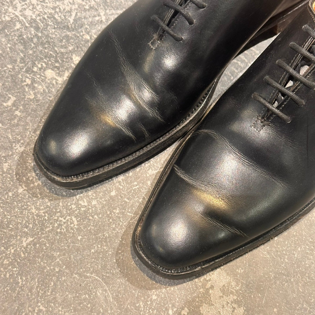 【CROCKETT&JONES】クロケット&ジョーンズ アレックス ホールカット カーフ ブラック サイズUK5.5E
