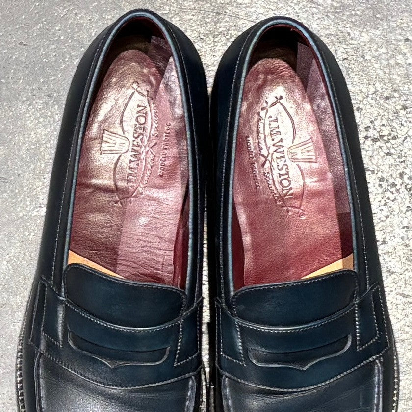 【J.M.WESTON】ジェイエムウエストン 180  シグニチャーローファー ボックスカーフ ブルー  サイズ 5.5C 41ラスト 参考定価￥156,200-