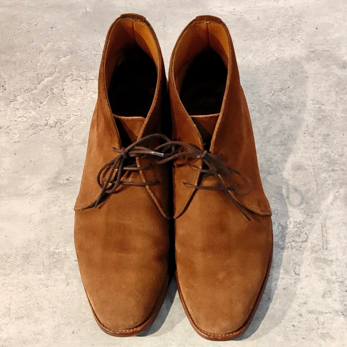 クロケット＆ジョーンズ製【NEW&LINGWOOD】ニュー&リングウッド  チャッカブーツ スエード ブラウン サイズUK7