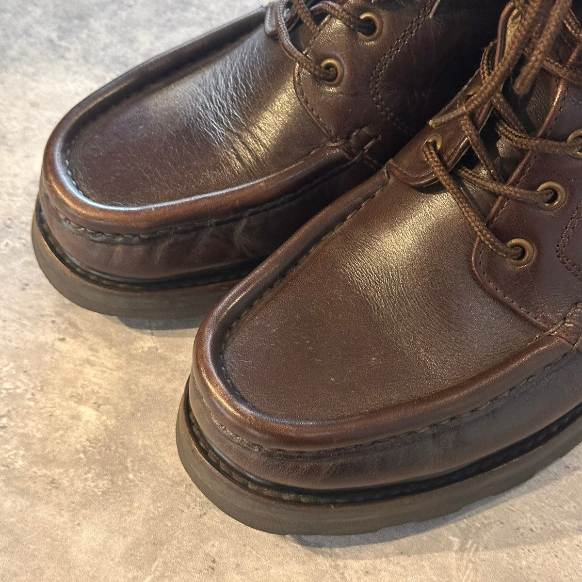 希少【PARABOOT】パラブーツ ヴィッテル2 デカタグ Uチップ ブーツ カーフ ブラウン サイズUK9