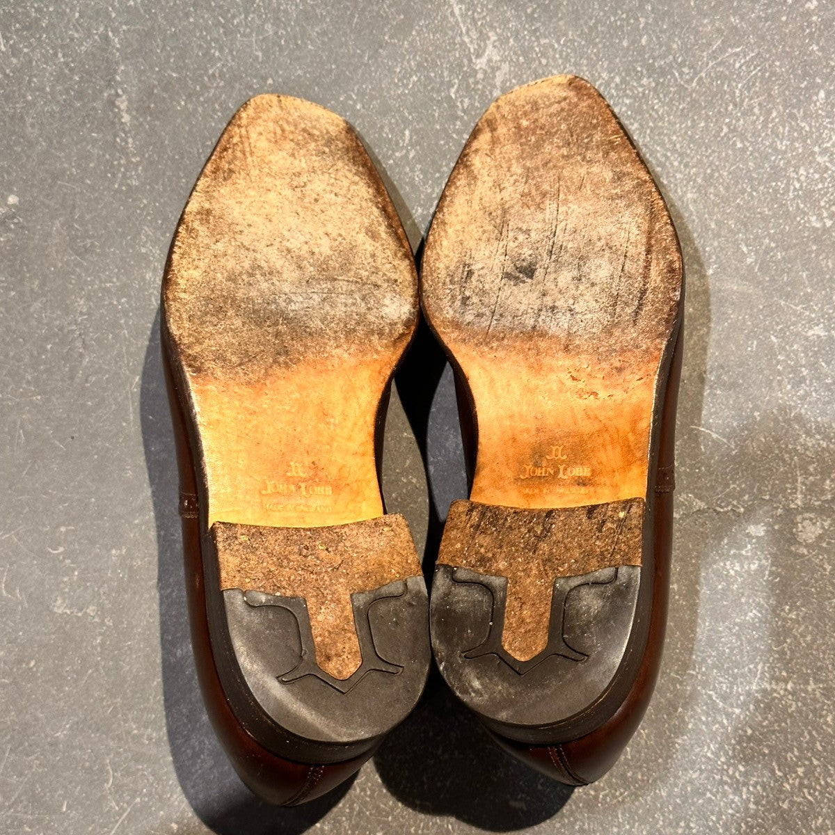 【JOHNLOBB】ジョンロブ エイボン パンチドキャップトゥ カーフ ブラウン サイズUK6E 8000ラスト