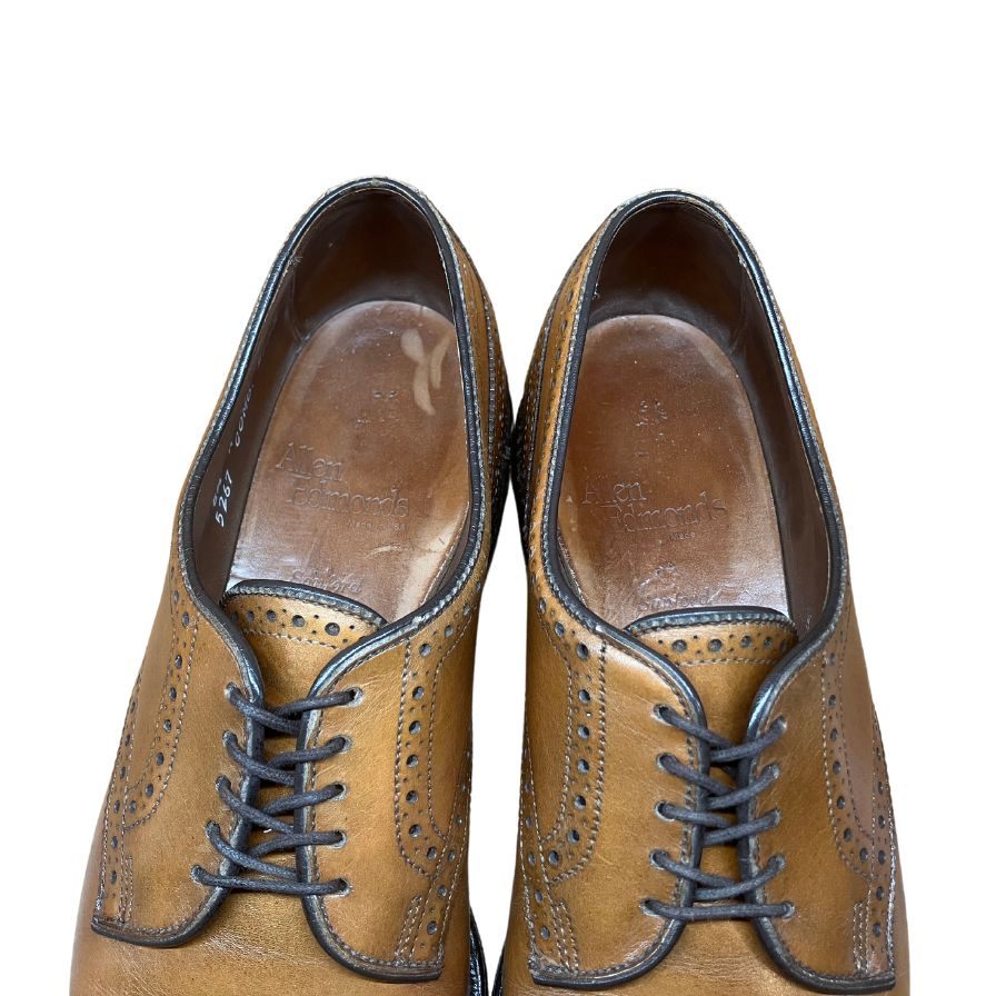 【Allen Edmonds】アレンエドモンズ サンフォード 90年代 5267 セミブローグ オークアニリンカーフ ブラウン サイズ US8.5A