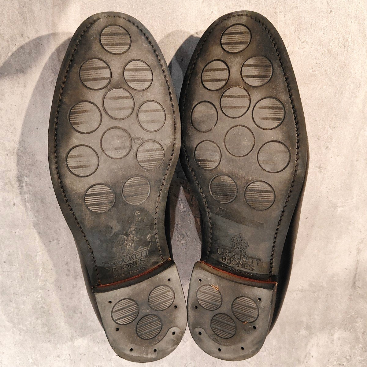 【Crockett&Jones】クロケット&ジョーンズ ボストン2 ローファー カーフ ブラック サイズUK7.5E 376ラスト 参考定価￥143,000-
