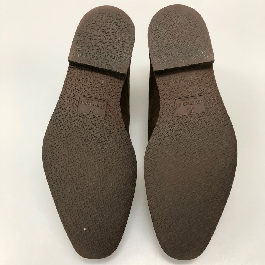 【JOHN LOBB】ジョンロブ 1306 ブーツ スエード ブラウン（茶系） サイズ 5E ラスト