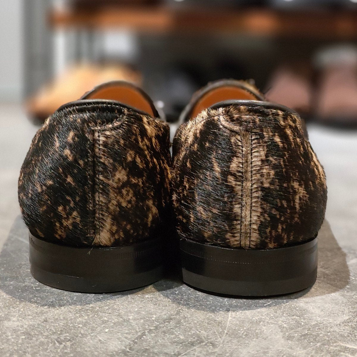 希少 使用数回 【JOHN LOBB】ジョンロブ ロペス ローファー ブリストルハイド ハラコ サバンナ サイズ UK8E 4395ラスト 参考定価￥269,500-