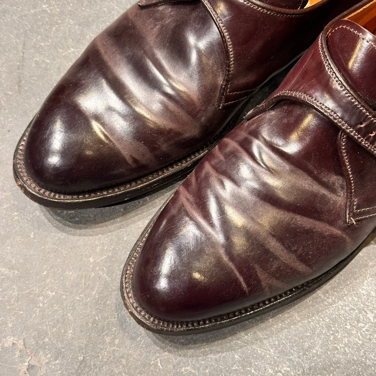 【ALDEN】オールデン 954 シングルモンク コードバン ダークバーガンディ サイズUS10D アバディーンラスト