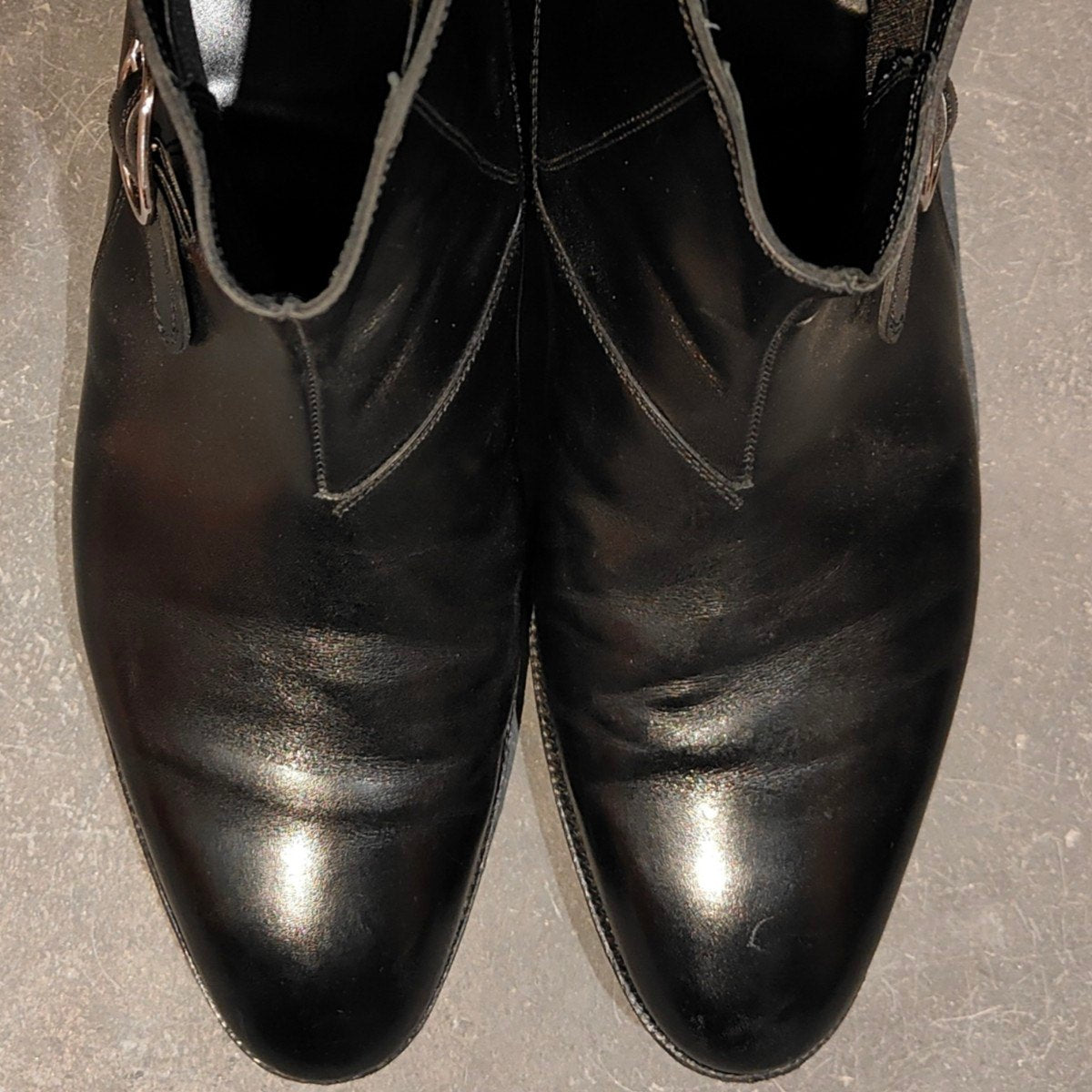 使用数回【JOHN LOBB】ジョンロブ メイソンズ  プレステージライン ジョッパーブーツ カーフ ブラック サイズ UK8E 7000Bラスト