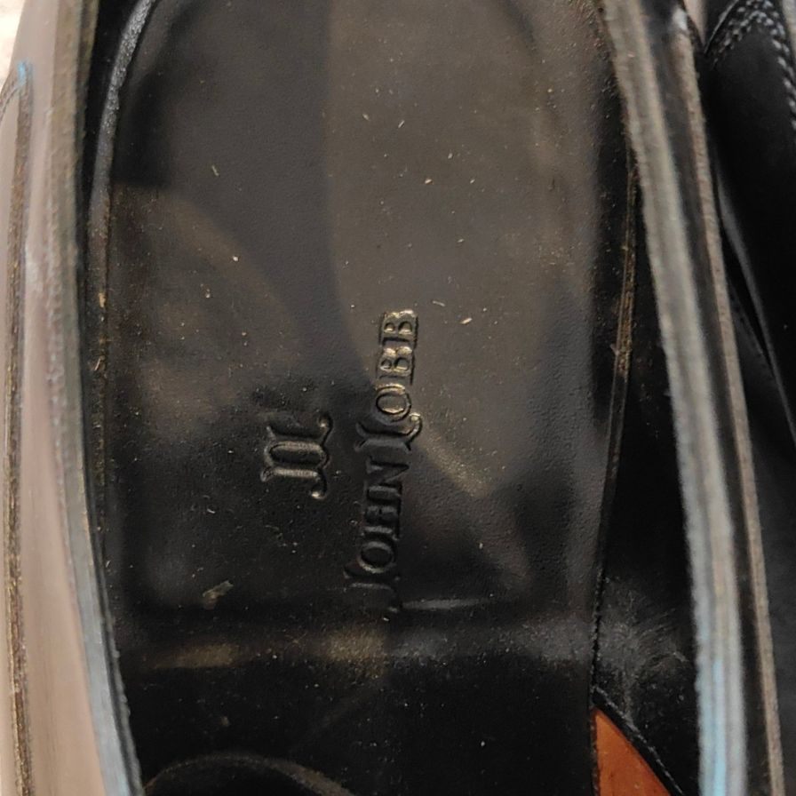 【JOHN LOBB】ジョンロブ レザーシューズ ウェルハム Uチップ カーフ 8000ラスト ブラック メンズ サイズUK6.5EE WELHAM