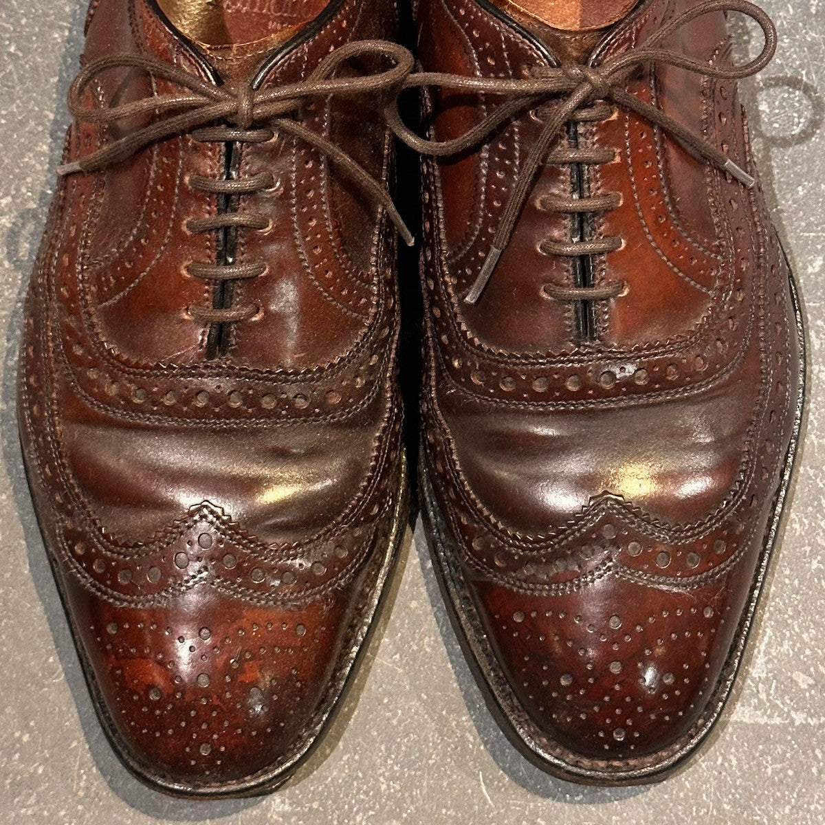 【Allen Edmonds】アレンエドモンズ 40196 ウイングチップ コードバン ダークバーガンディ サイズUS6E