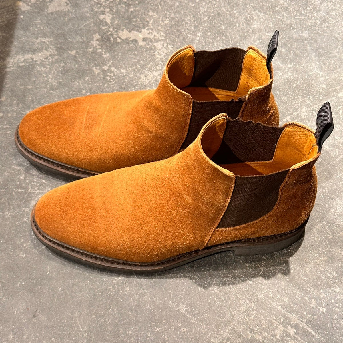 【PARABOOT】パラブーツ シャンフォート サイドゴアブーツ スエード ブラウン サイズUK6.5