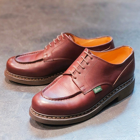 美品 【Paraboot】パラブーツ シャンボード Uチップ リスレザー カフェ サイズ UK7.5 定価￥96,800-