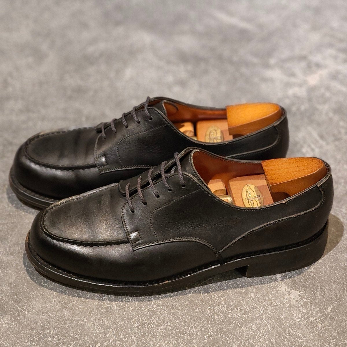 【J.M.WESTON】ジェイエムウエストン 旧旧旧ロゴ 641 ゴルフ Uチップ ボックスカーフ ブラック サイズ UK6C 31ラスト 参考定価￥187,000-