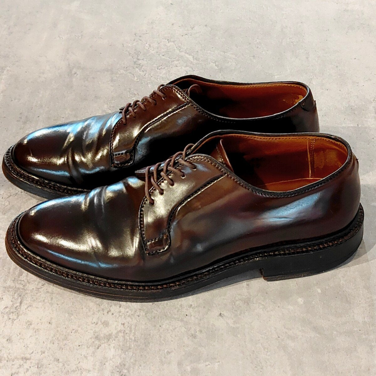 【ALDEN】オールデン 990 プレーントゥ コードバン ダークバーガンディ サイズ US6.5D バリーラスト 参考定価￥236,500-
