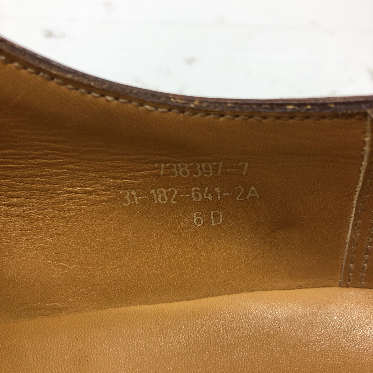 【J.M.WESTON】ジェイエムウエストン 641 レザー ゴルフシューズ Uチップ メンズ ブラウン サイズ5D