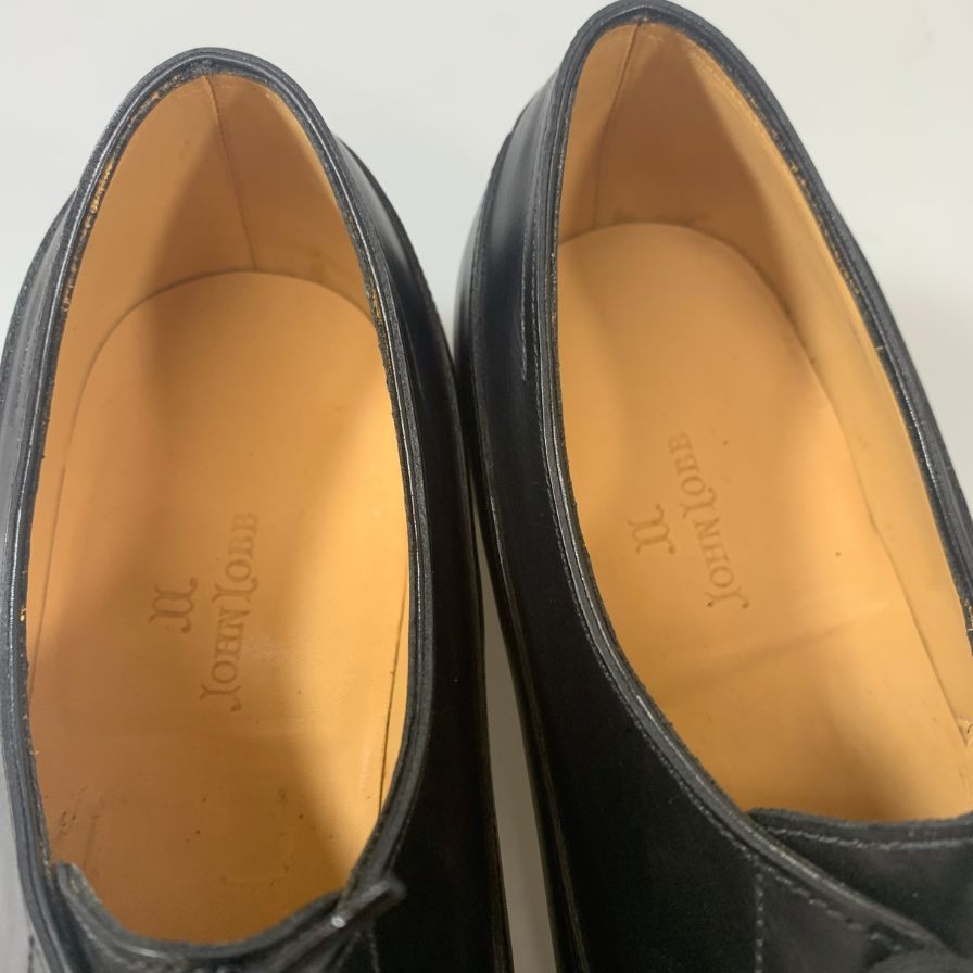 【JOHN LOBB】ジョンロブ レザーシューズ プレーントゥ イヤーモデル 1999 サイズ7E メンズ ブラック