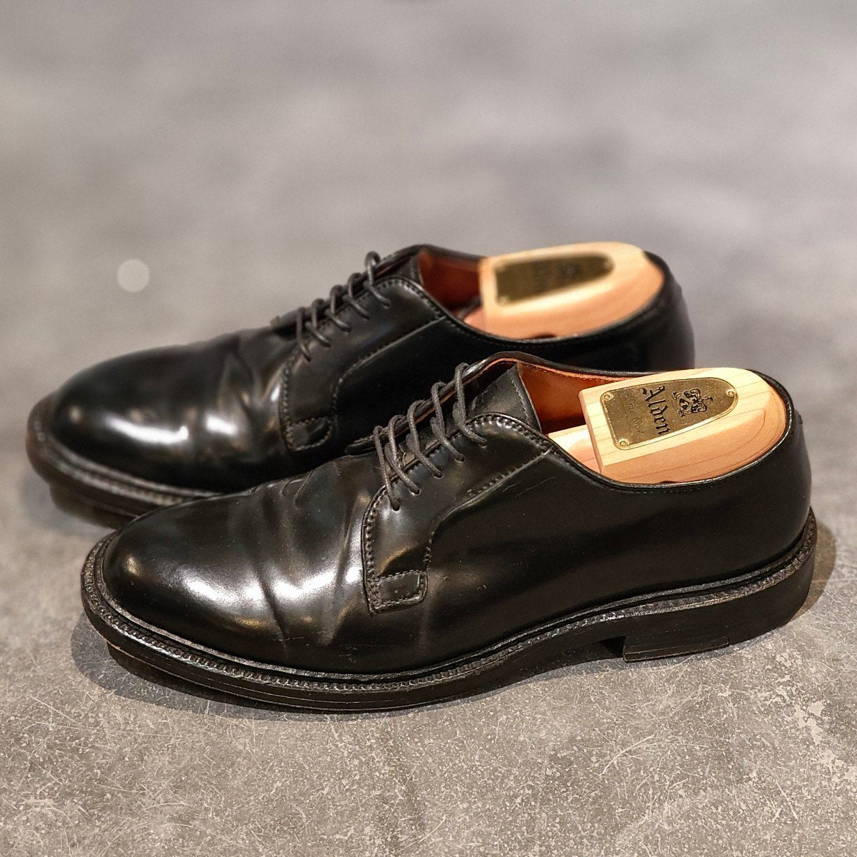 極美品【ALDEN】オールデン 9901 プレーントゥ コードバン ブラック