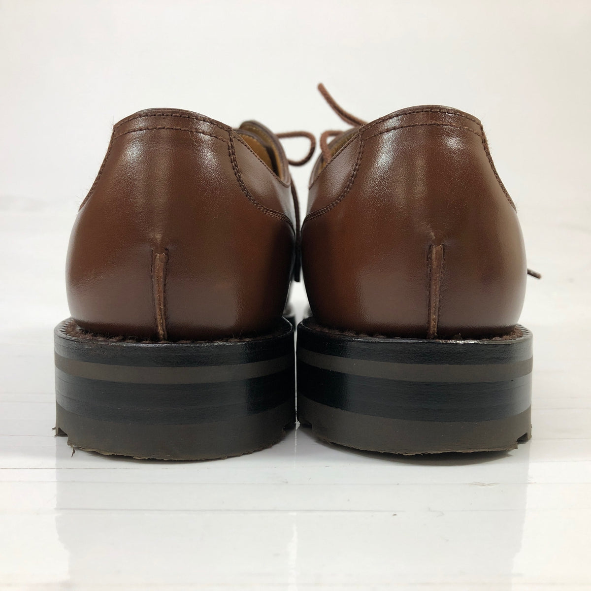 【J.M.WESTON】ジェイエムウエストン 641 レザー ゴルフシューズ Uチップ メンズ ブラウン サイズ5D