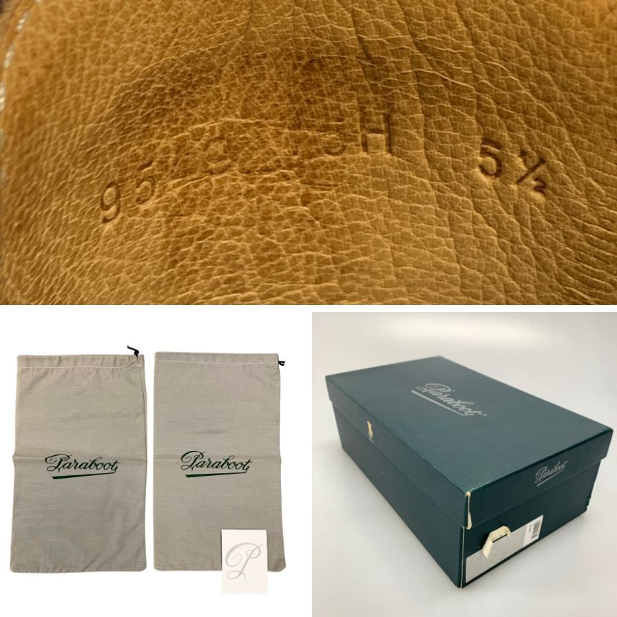 【Paraboot】パラブーツ レザーシューズ ダブルモンクストラップ ウィリアム グレインレザー メンズ サイズ5.5 ブラウン WILLIAM
