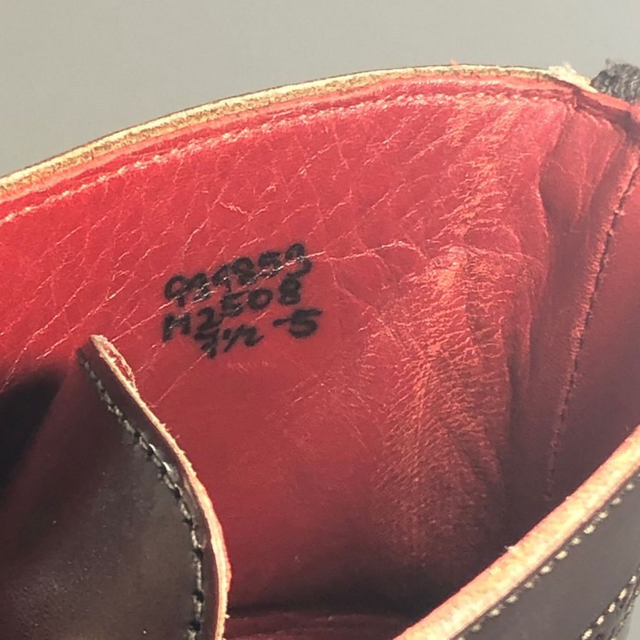 【Tricker's】トリッカーズ カントリーブーツ モールトン ウイングチップ 939853 M2508 ボルドー メンズ UK7ハーフ-5