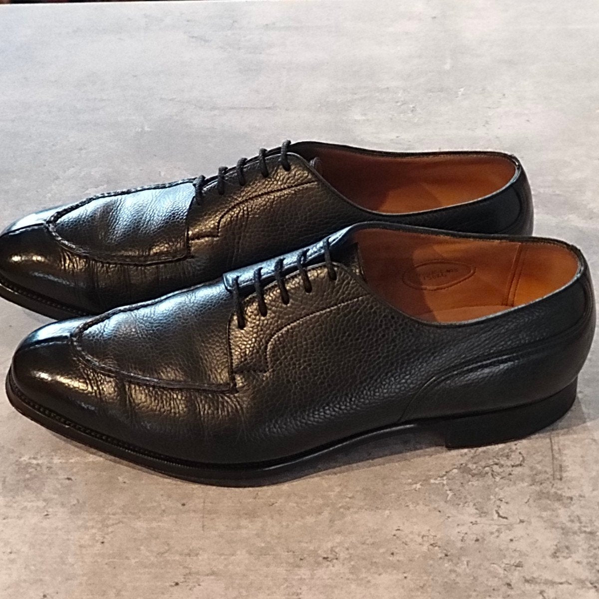 【EDWARD GREEN】エドワードグリーン ドーバー Uチップ グレインレザー ブラック サイズUK9.5E 808ラスト 参考定価￥324,500-