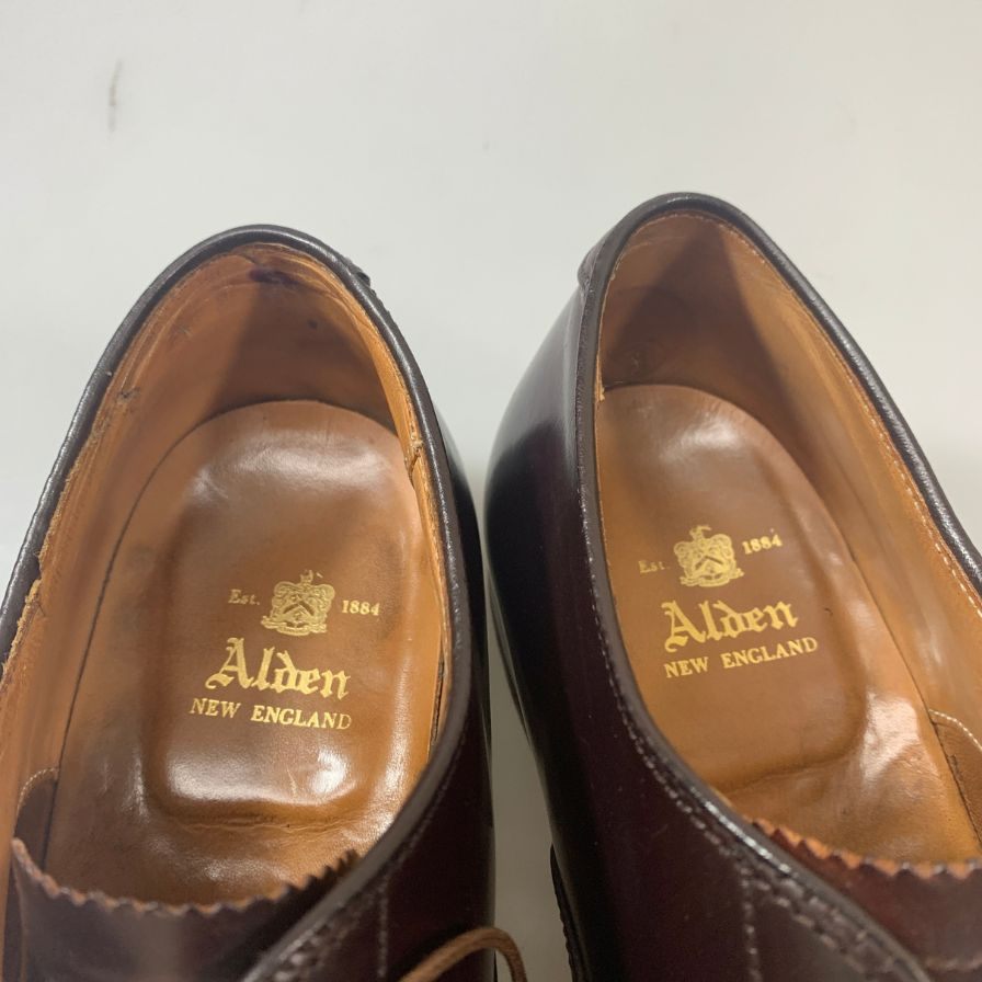 【Alden】オールデン パンチドキャップトゥ コードバン ハンプトンラスト 9015 メンズ サイズUS7.5E ダークバーガンディ