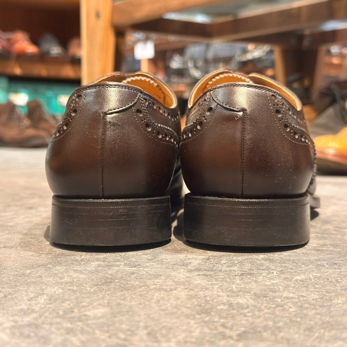 【SCOTCH GRAIN】スコッチグレイン 03603 フルブローグ カーフ ダークブラウン サイズ25cm