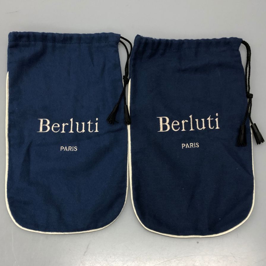 【Berluti】ベルルッティ  ビジネスシューズ カーフ ネイビー サイズ UK8 ラスト
