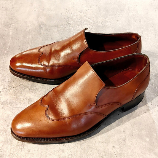 【JOHNLOBB】ジョンロブ ワーウィック ウイングチップ ローファー カーフ ブラウン サイズUK5EE 7000ラスト