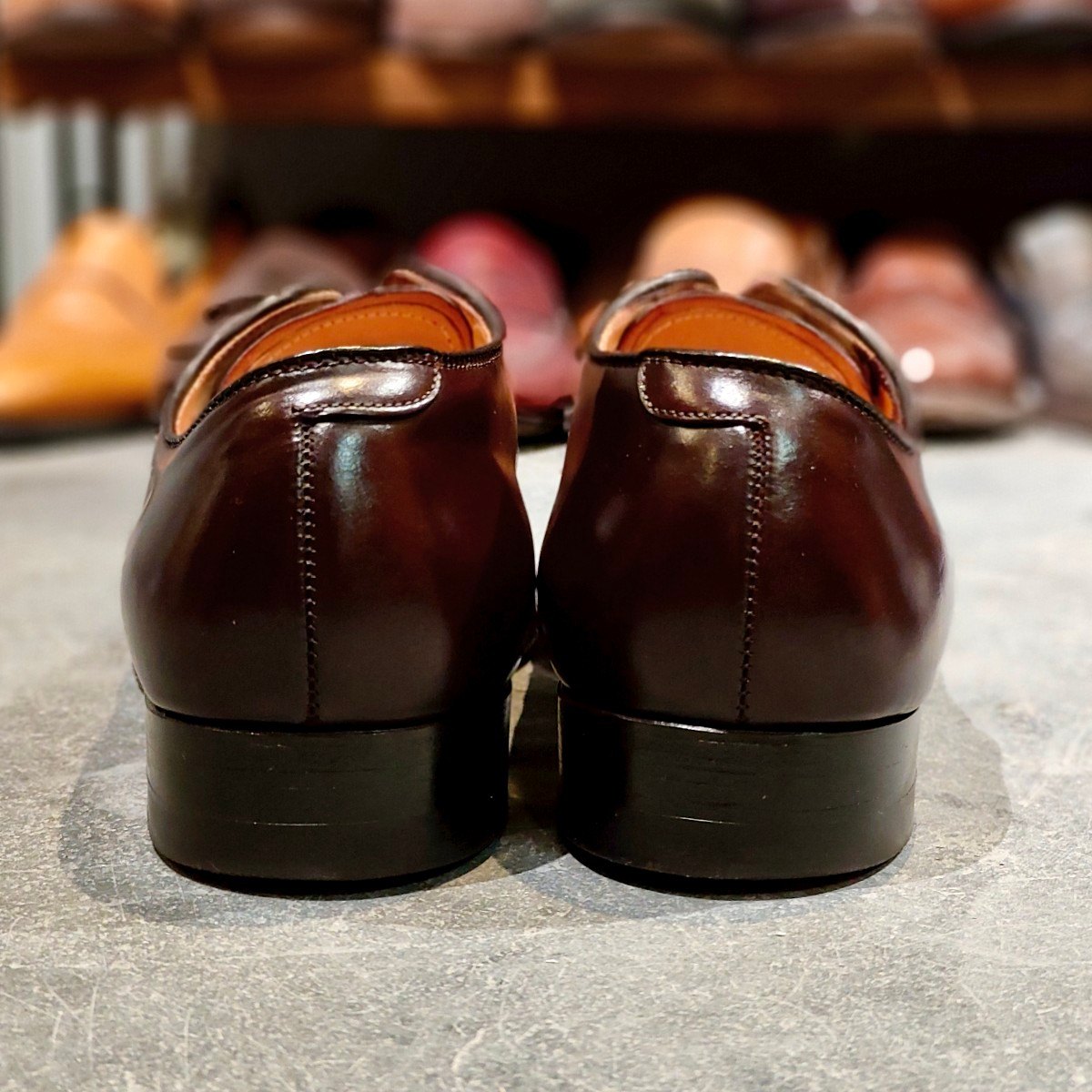 使用数回【ALDEN】オールデン バーニーズニューヨーク別注 54321 Vチップ コードバン ダークバーガンディ US9D モディファイドラスト 参考定価￥234,300-