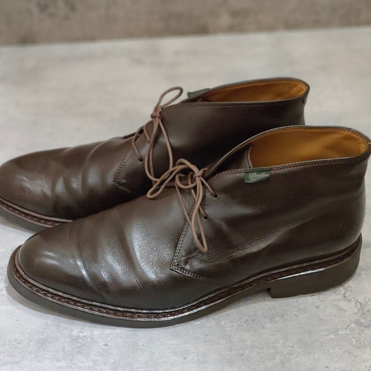 【PARABOOT】パラブーツ ルーリー チャッカブーツ リスレザー カフェ サイズUK8