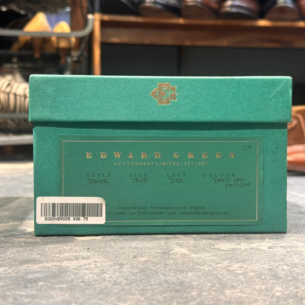 美品【EDWARD GREEN】エドワードグリーン ドーバー Uチップ カーフ ダークオークアンティーク サイズUK7.5D 82ラスト