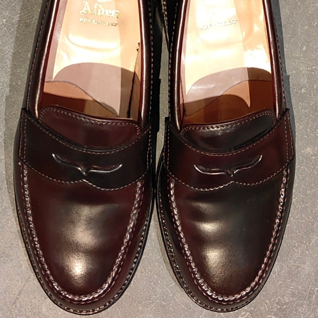 極美品【ALDEN】オールデン 99162 ペニーローファー コードバン ダーク
